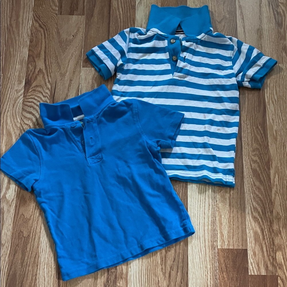 Lot of Blue and White Polo Shirts